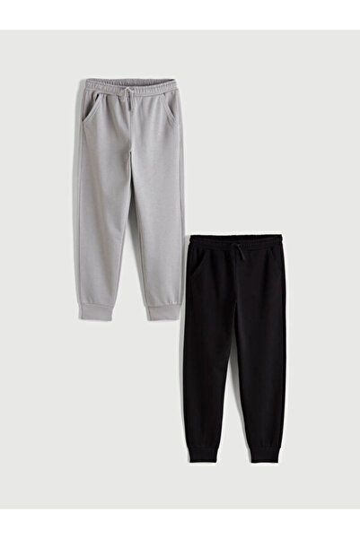 LC Waikiki Rmz Gi̇yi̇m Farkiyla Boys' Jogger Sweatpants with Waist Cord, Pack...