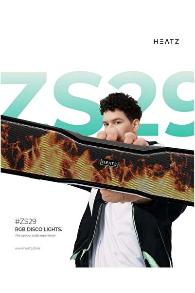 HEATZ مكبر صوت ديسكو، مكبر صوت بلوتوث عالي الجهير بقوة 16 واط، إضاءة RGB، شحن...