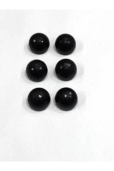 karantuhafiye سترة إيطالية بأزرار / أسود / نمط منقوش / 1.5 سم / مجموعة من 6 ق...