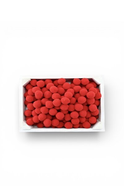 SHEKER HOME Κόκκινο Μίνι Σετ Μπάλες Πομ Πομ 200 Τεμάχια 2 εκ. Λούτρινα Πομ Πο...