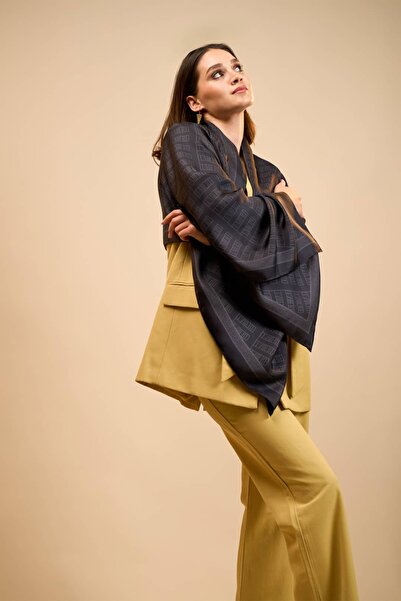 LUMIÈRE Motif Lumiere İpek Şal