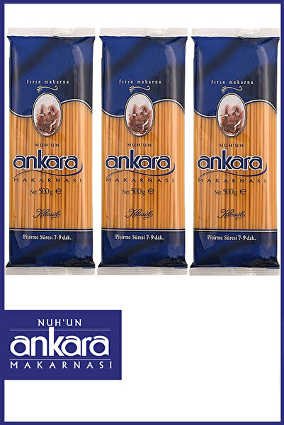 Nuh'un Ankara Fırın Makarna 500 gr x 3 Adet