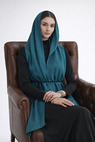 LUMIÈRE Sao Paulo Yün Pamuk Şal Petrol Mavisi