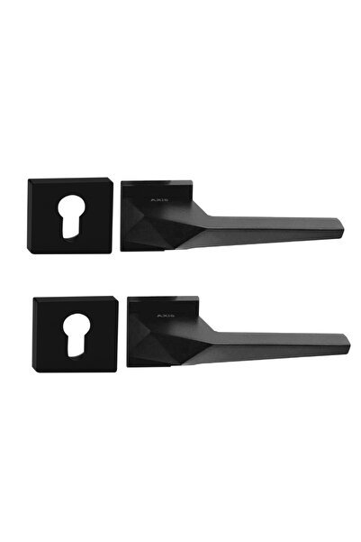 Axis A detachable aluminum door handle suitable for wooden and WPC doors.