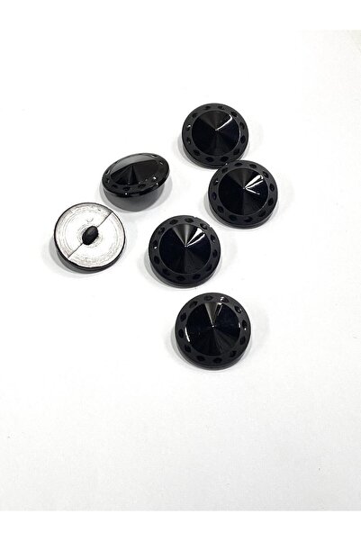 karantuhafiye Κουμπί για ιταλική ζακέτα / Μαύρο / Γυαλιστερό / 1,6 εκ. / Σετ ...