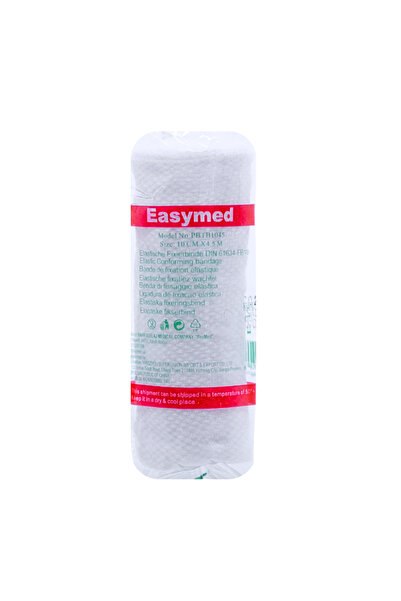 EASYMED ELASTIC BANDAGE WHITE 10CM×4.5M