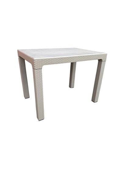 nar sokağı Camsız 70x100 cm Rattan Bahçe Balkon Masası