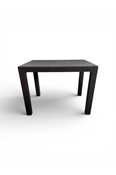 nar sokağı Camsız 70x100 cm Rattan Bahçe Balkon Masası