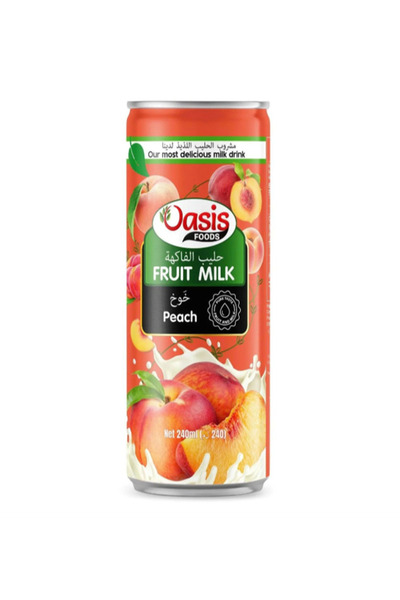 Oasis Fruit Milk Peach Juice 240ml X 24