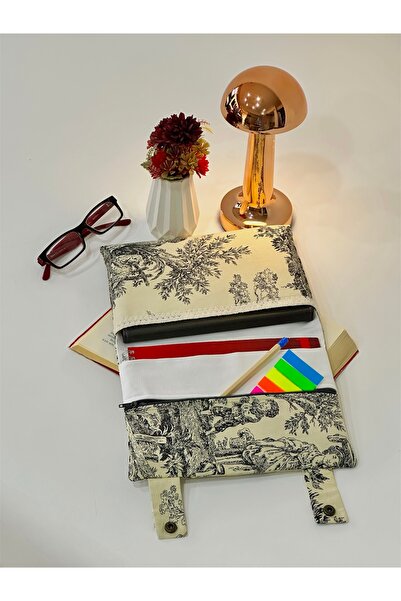 harmony dirndl Zippered Multi-Compartment Book Bag │ Patterned Book Notebook ...