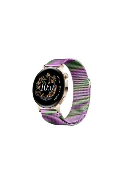SilverCars Huawei Watch Gt3 Elegant / Gt2 42mm Compatible 20mm Magnetic Milan...