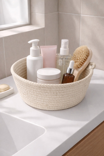 ÖRGÜM Basket Decorative Multi-Purpose Organizer 21X9 cm