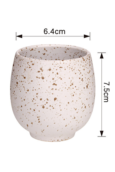 Malooki Cană Ceramică Minimalistă 200ml, Design Modern Stil Japonez, 7.5 cm