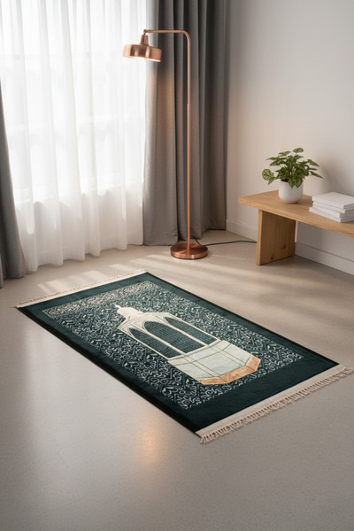 Goat-x سجادة صلاة بنقشة مئذنة مسجد – تصميم إسلامي فاخر