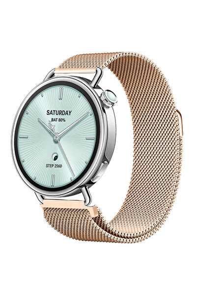 Sneezy حزام معدني مغناطيسي ميلانيزي متوافق مع ساعة Mi Watch S4 مقاس 41 ملم