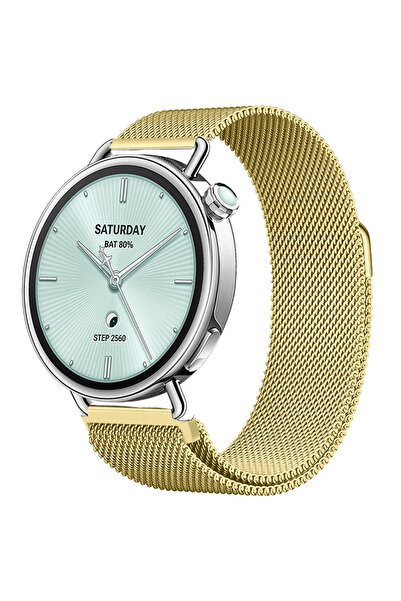 Sneezy حزام معدني مغناطيسي ميلانيزي متوافق مع ساعة Mi Watch S4 مقاس 41 ملم