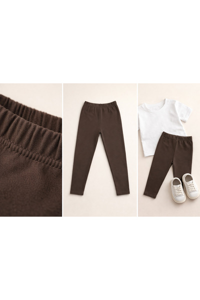 Aykır ı Bebe Girls' Flexible Daily Use Cotton Basic Tights