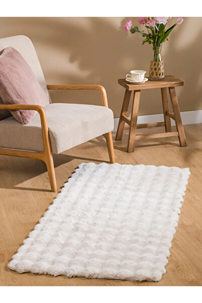 LC Waikiki LCW HOME Ekru Pelüş Halı 70x150 Cm
