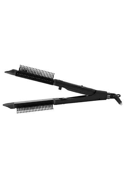 OEM Hair straightener with built-in brush, 10 x 3 cm ceramic plates, 45 W pow...
