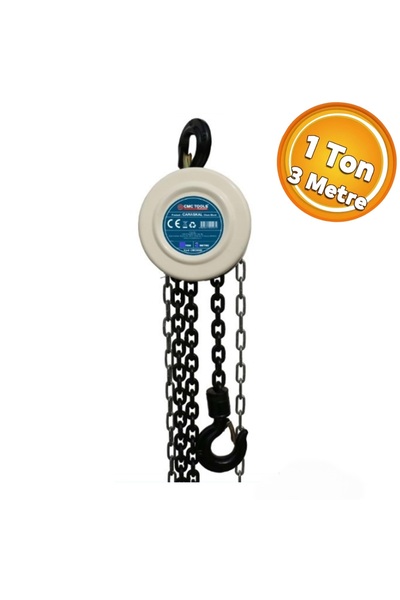 CMC Tools CMC8580 Yük Kaldırma İndirme Zincirli Caraskal 1 Ton 3 Metre