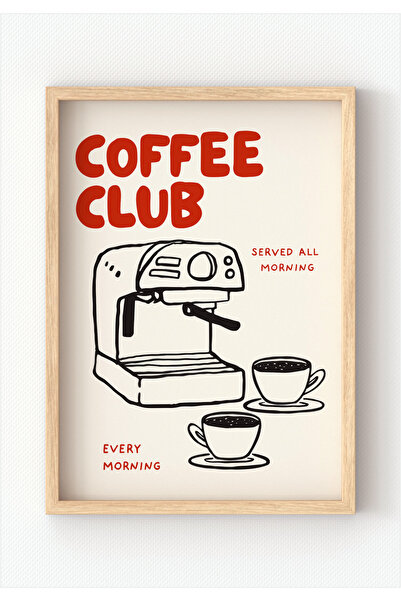 MIOVI WORKS Served All Morning | Retro Espresso Makinesi Minimal Kahve Mutfak...