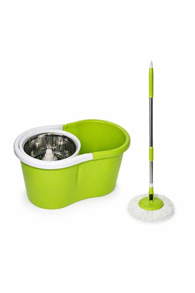 GENERAL'S Spin mop bucket with stainless steel wand – practical wringing syst...
