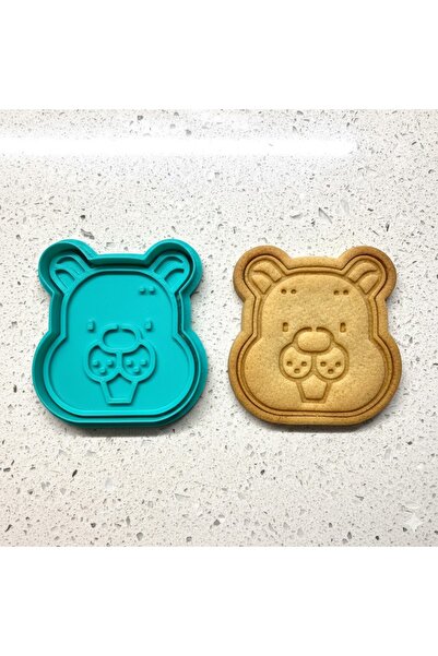 Craftelle Happy Beaver Figured Cookie Mold |   Forest Animals Stamp Set |   D...