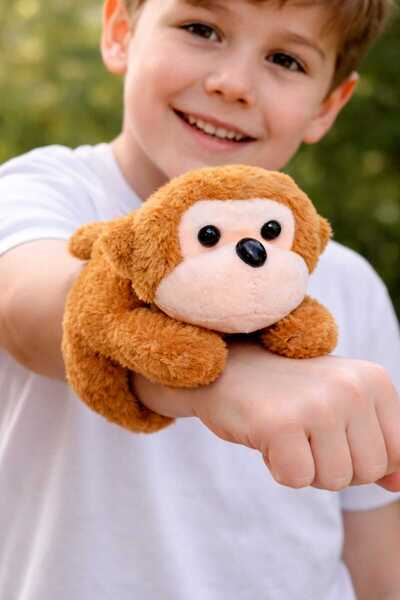 Fidan oyuncak سوار لطيف من القطيفة يمكن تثبيته على الذراع، سوار من القطيفة لل...