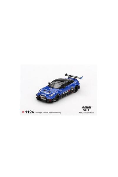 mini gt LB-Silhouette WORKS GT NISSAN 35GT-RR Ver.2 Mavi 1/64 Model Araba