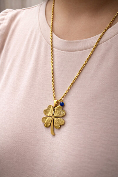 BERF JEWELLERY 4 Yapraklı Yonca Kolye