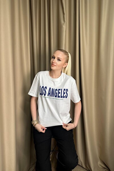 lizge giyim Cycling Collar T-Shirt with Print and Embroidery Details