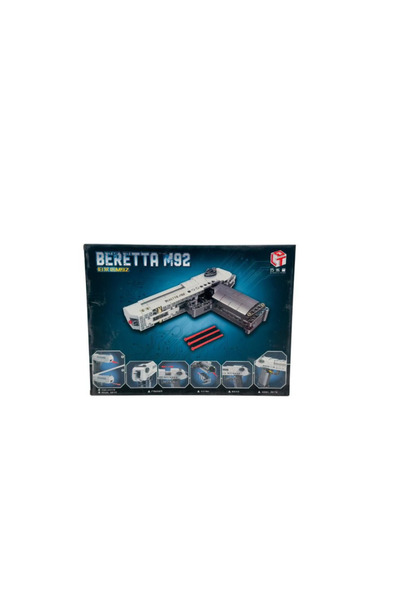 YIWU JOC DE CONSTRUCTIE PENTRU COPII MODEL PISTOL BERETTA M92, 349 PIESE, 36....