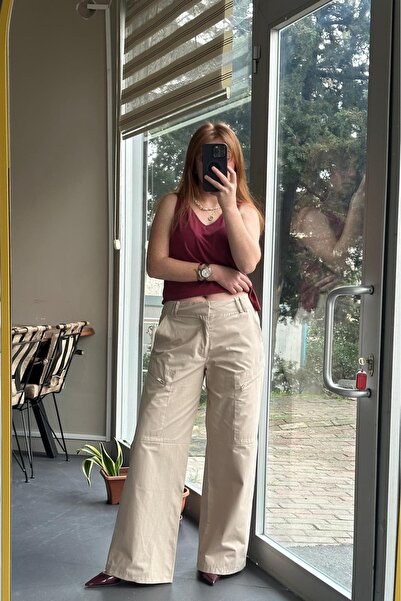 Pulli Collection Wide Fit Pants with Cargo Pockets