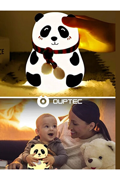 Ouptec Silikon Gece Lambası Yumuşak Dokunuşlu Şarjlı Renk Değiştiren Sevimli ...