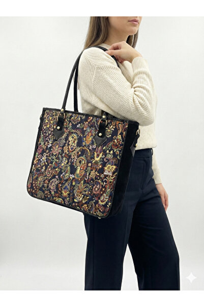 STAMBOUL Otantik Şal Desenli Kadın Omuz ve Kol Çantası - Anneye Sevgiliye Hediye