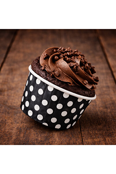 Balonsan Black Polka Dot Muffin Cupcake Mold 50 Pieces