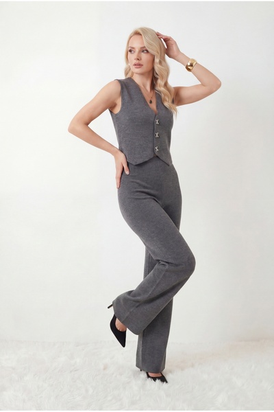 Miyasa Button Detailed Knitwear Set