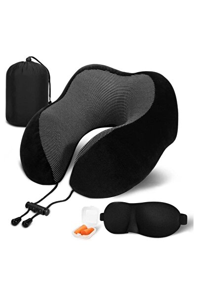 Maanys Travel Pillow for Airplane Sleeping, Memory Foam Neck Pillow, Versatil...