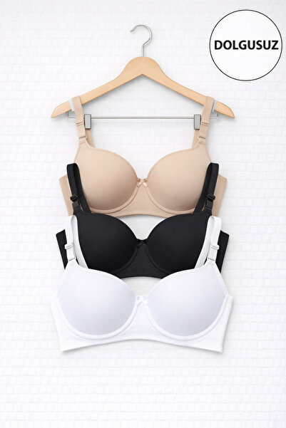 WINNERAIN حمالة صدر ثلاثية الطبقات بدون حشوة - مريحة للاستخدام اليومي - تصميم...