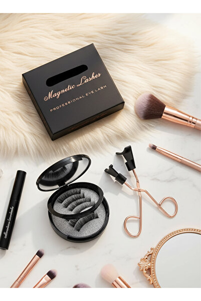 Magnetic lashes Professional Reusable Magnetic Eyelashes Set - Glue-Free Natu...