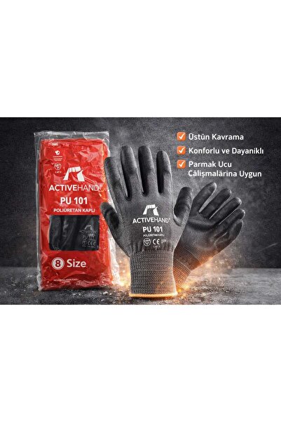 ACTIVEHAND Pu101 poliüretan kaplı eldiven 12 li