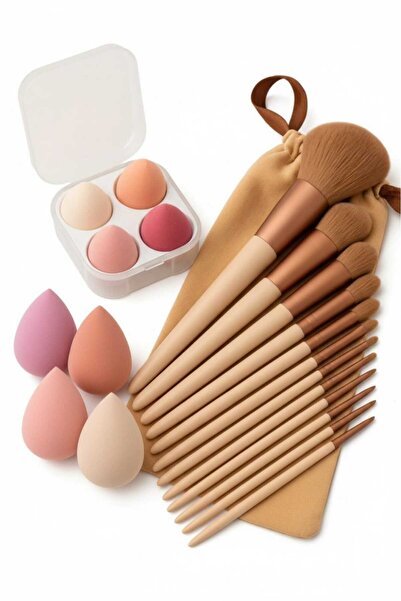 Masdala Egar Professional 13-Piece Makeup Brush Set and 8-Piece Makeup Sponge...