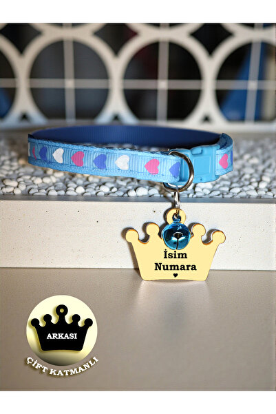GAGGA GIFT Kişiye Özel Taç Figürlü Pleksi Kedi & Köpek Künyesi – İsim ve Numa...