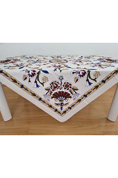 Milenam Floral Patterned Cotton Tablecloth Table Cloth Decorative