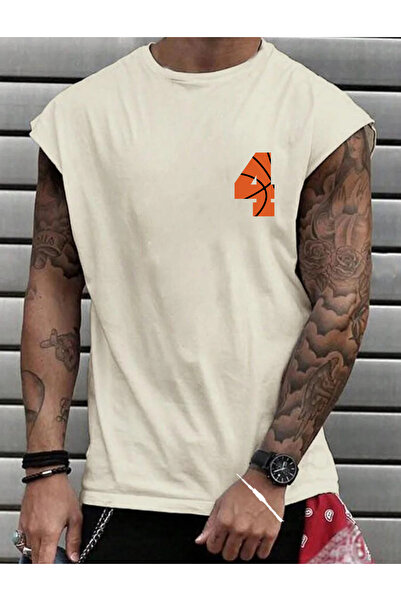 SUNFREE ملابس رياضية مطبوعة بتصميم كرة السلة، ملابس رياضية بدون أكمام، تي شير...