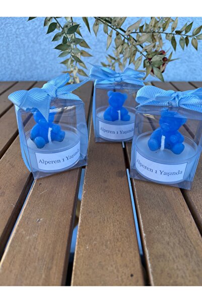 TATLI TELAŞLAR 22 Bebek Hediyeliği Ayıcık Mum- Yeni Doğan Hediyeliği- Doğum G...