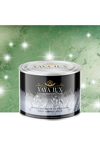 YaYa Color Vopsea decorativa de Lux Argentina, Verde Inchis, cu Efect 3D Stel...