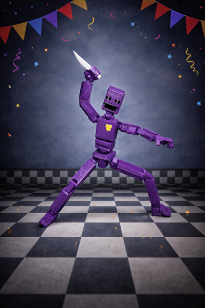 Rüzgar Tasarım Fnaf Five Nights at Freddy's T13 William Afton Fnaf Eklemli Oy...