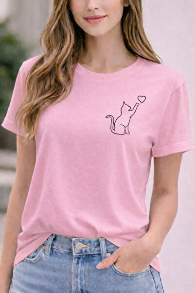 ArtYus Μπλουζάκι Unisex με στρογγυλή λαιμόκοψη, βαμβακερό, με στάμπα Hearted ...