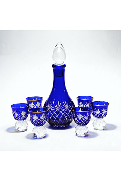 Kristal Market Zemzem Mıra Set with Crystal Stone Tassel Pattern, 6 Pieces